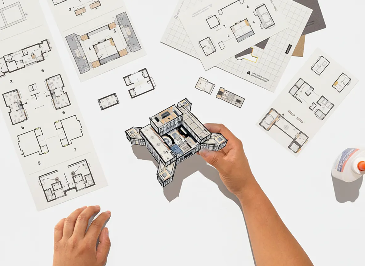 Machete 3D puzzle din hârtie inspirate din arhitectura României Machete 3D puzzle din hârtie inspirate din arhitectura României